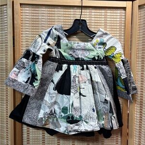 Beautiful Handmade Halloween Top/Dress Sz 2/3